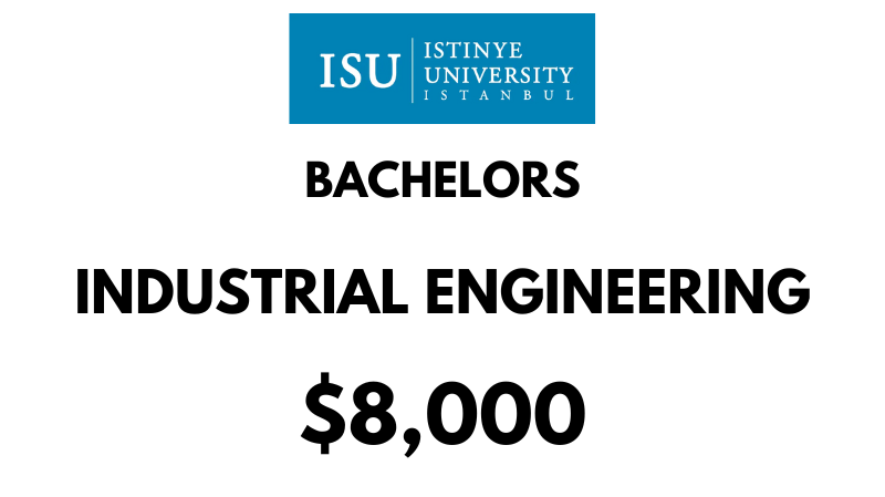 Bachelor of Industrial Engineering at Istinye University: Tuition Fee: $8,000/year