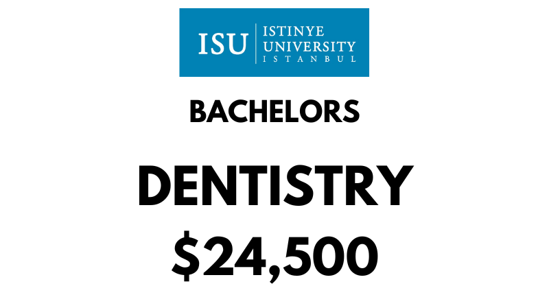 Bachelor of Dentistry (BDS) at Istinye University: Tuition Fee: $24,500 / year