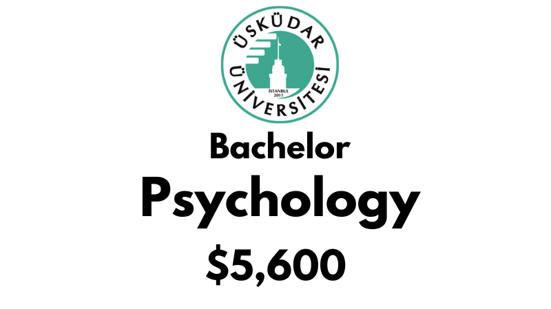 Bachelors of Psychology at Uskudar University: $5,600/year (After Scholarship)