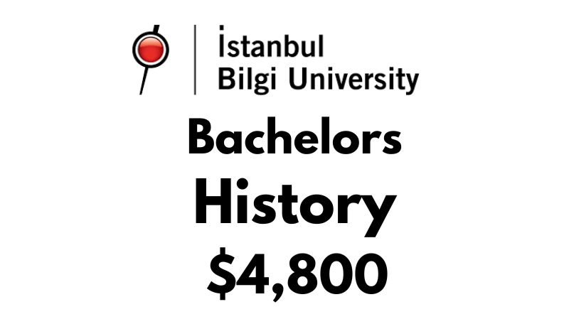 Bachelors of Arts (BA) in History at Istanbul Bilgi University: $4,800/year (After Scholarship)