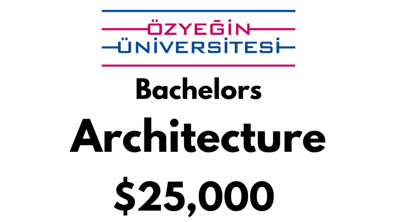 Bachelors of Architecture (B.Arch) at Ozyegin University: $25,000/year (Scholarship Available)