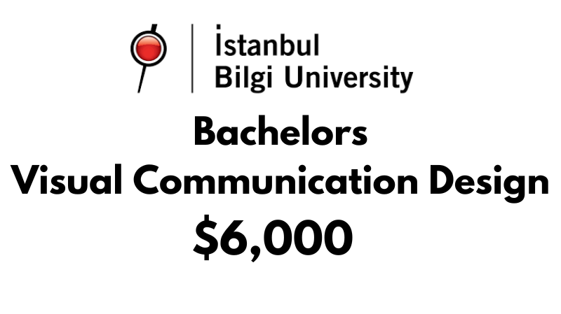 Bachelors of Arts (BA) in Visual Communication Design at Istanbul Bilgi University: $6,000/year (After Scholarship)