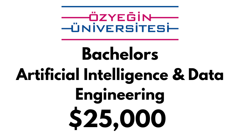 Bachelors of Science (BSc) in Artificial Intelligence & Data Engineering at Ozyegin University: $25,000/year (Scholarship Available)