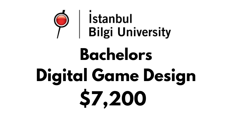 Bachelors of Arts (BA) in Digital Game Design at Istanbul Bilgi University: $7,200/year (After Scholarship)