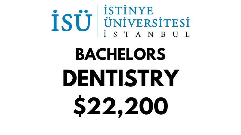 Bachelor of Dentistry (BDS) at Istinye University: Tuition Fee: $22.200 / year