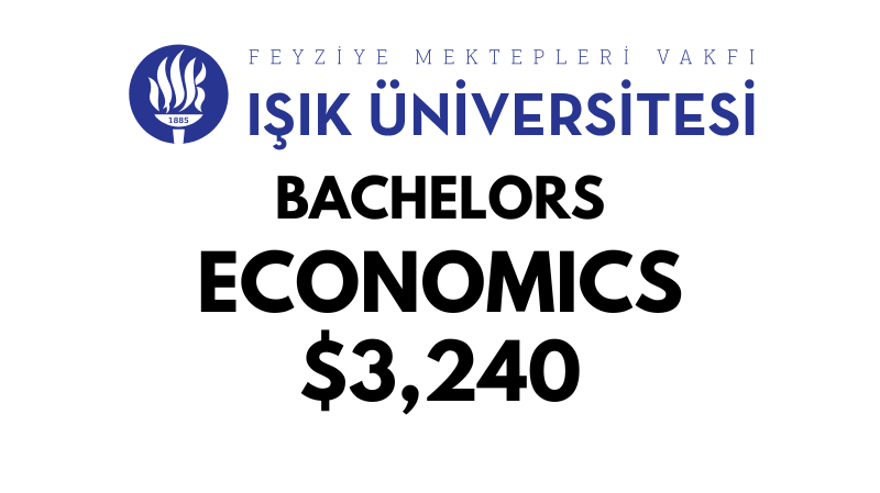 Bachelors of Arts (BA) in Economics at ISIK University: Tuition Fee: $3240/year (After Scholarship)
