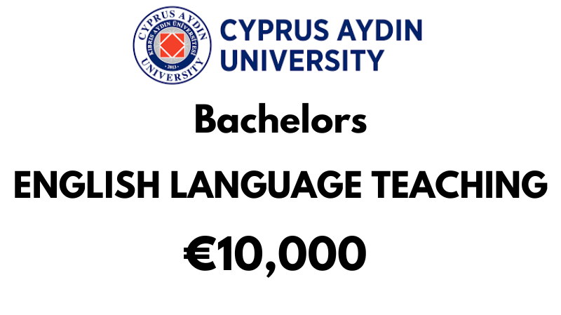 Bachelors of English Language Teaching at Cyprus Aydin University: €10,000/Year (Scholarship Available)