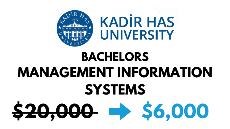 Bachelors of Arts (BA) in Management Information Systems at Kadir Has University: $6,000/year (After Scholarship)