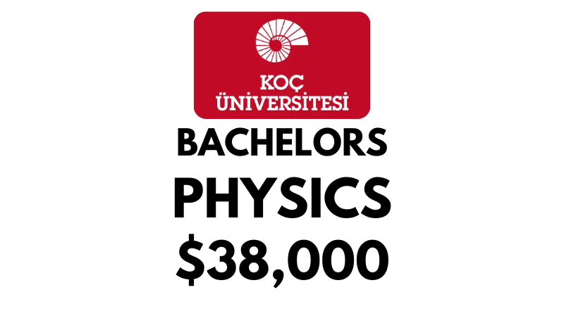 Bachelor of Physics at Koc University: Tuition Fee: $38,000/year (Scholarship Available)
