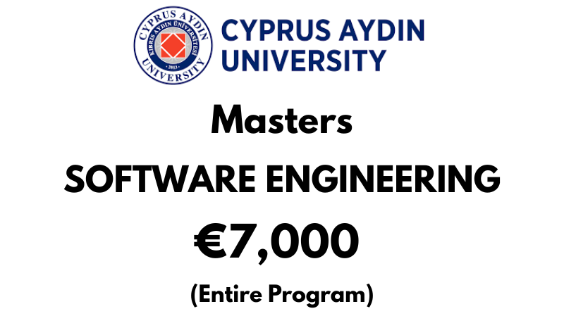 Masters of Software Engineering at Cyprus Aydin University: €7,000 Entire Program (Scholarship Available)