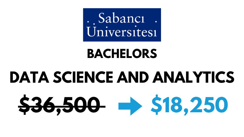 Bachelors of BSc Data Science and Analytics Program at Sabanci University: $18,250/Year (After Scholarship)