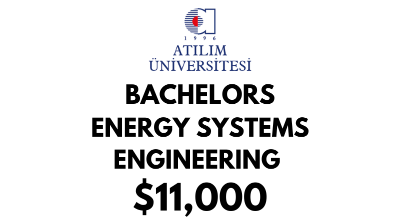 Bachelor of Energy Systems Engineering at Atilim University: Tuition Fee: $11.000/year (Scholarship Available)