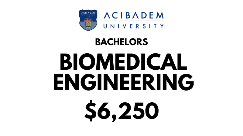 Bachelor of Biomedical Engineering at Acibadem University: Tuition Fee: $6.250year (After Scholarship)