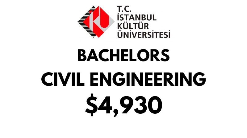 Bachelor of Civil Engineering at Istanbul Kultur University: Tuition Fee: $4,930/year (Scholarship Available)