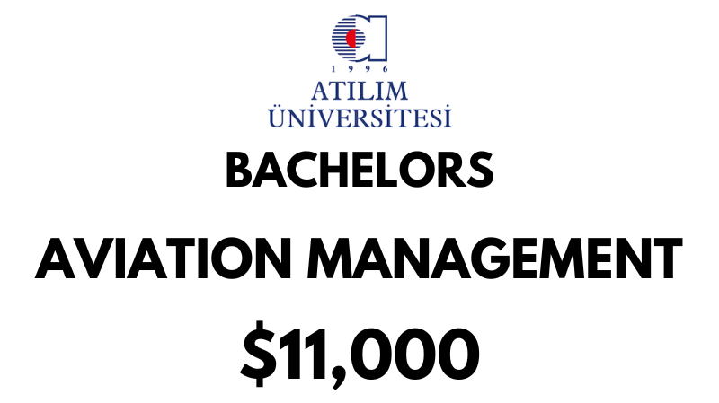 Bachelor of Aviation Management at Atilim University: Tuition Fee: $11.000/year (Scholarship Available)