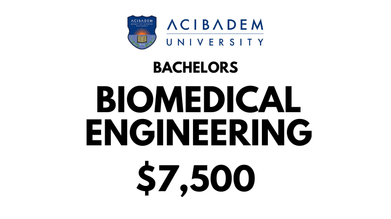 Bachelor of Biomedical Engineering at Acibadem University: Tuition Fee: $7,500year (After Scholarship)