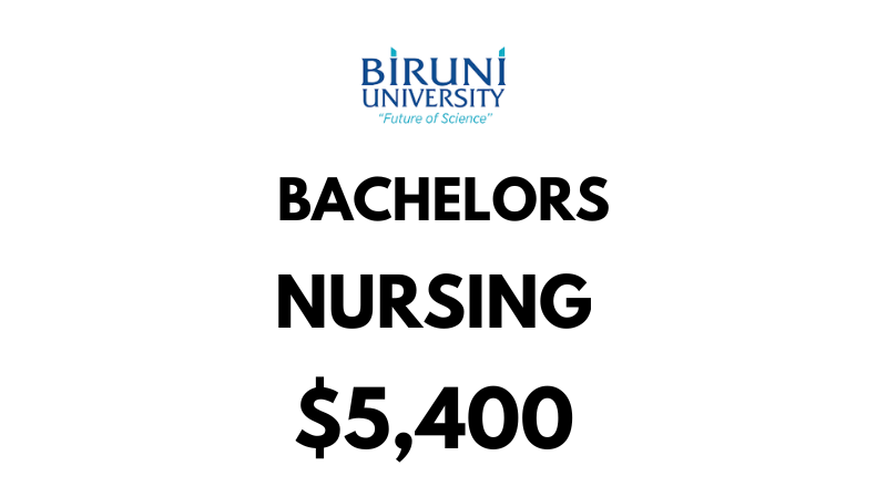 Bachelor of Nursing at Biruni University: Tuition Fee: $5,400/year