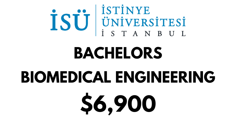 Bachelor of Biomedical Engineering at Istinye University: Tuition Fee: $6,900/year