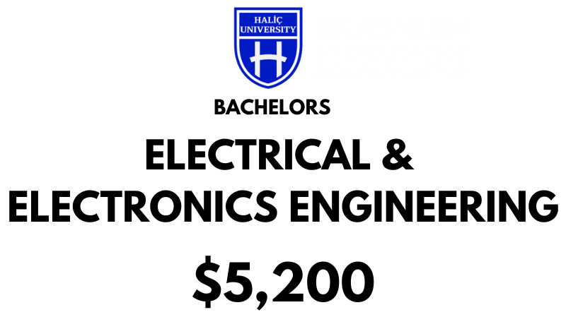 Bachelors of Science (BSc) in Electrical and Electronics Engineering at Halic University: Tuition Fee: $5.200/Year (After Scholarship)