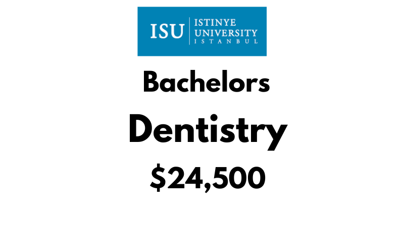 Bachelor of Dentistry (BDS) at Istinye University: Tuition Fee: $24,500/year (After Scholarship)