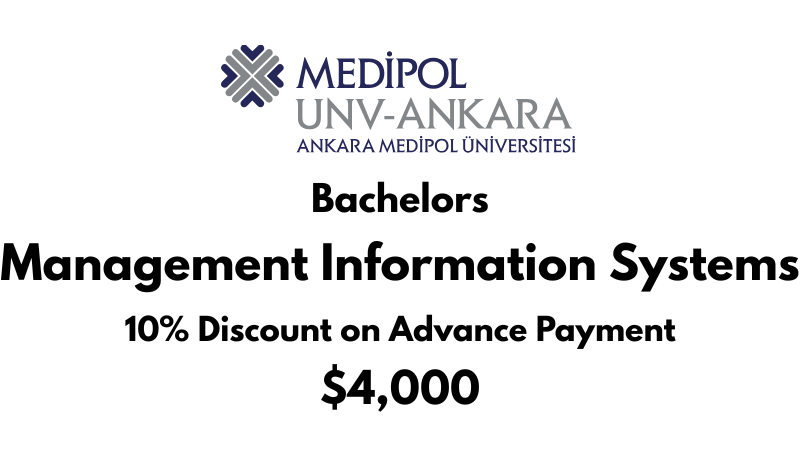 Bachelors in Management Information Systems at Ankara Medipol University: Tuition Fee: $4,000/year (After Scholarship)