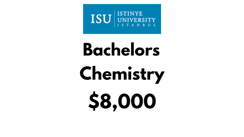 Bachelor of Chemistry at Istinye University: Tuition Fee: $8,000/year (After Scholarship)