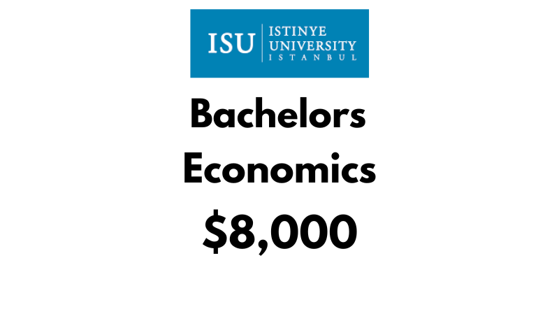 Bachelor of Economics at Istinye University: Tuition Fee: $8,000/year (After Scholarship)