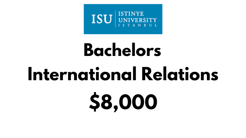 Bachelor of International Relations at Istinye University: Tuition Fee: $8,000/year (After Scholarship)