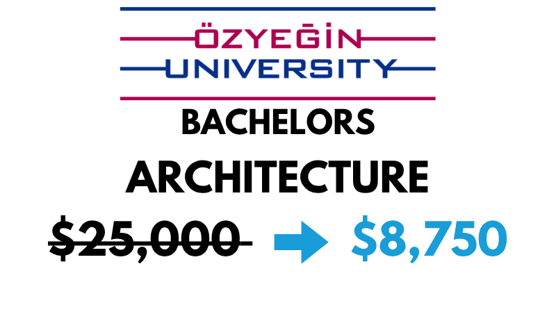 Bachelors of Architecture (B.Arch) at Ozyegin University: $8,750/year (After Scholarship)