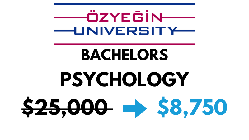Bachelors of Arts (BA) in Psychology at Ozyegin University: $8,750/Year (After Scholarship)
