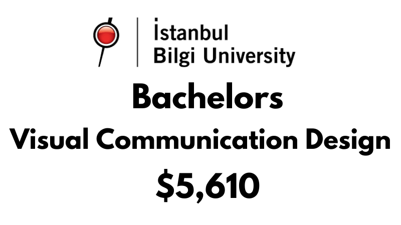 Bachelors of Arts (BA) in Visual Communication Design at Istanbul Bilgi University: $5.610/year (After Scholarship)