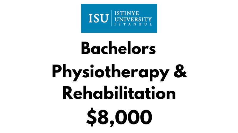 Bachelor of Physiotherapy and Rehabilitation at Istinye University: Tuition Fee: $8,000/year (After Scholarship)