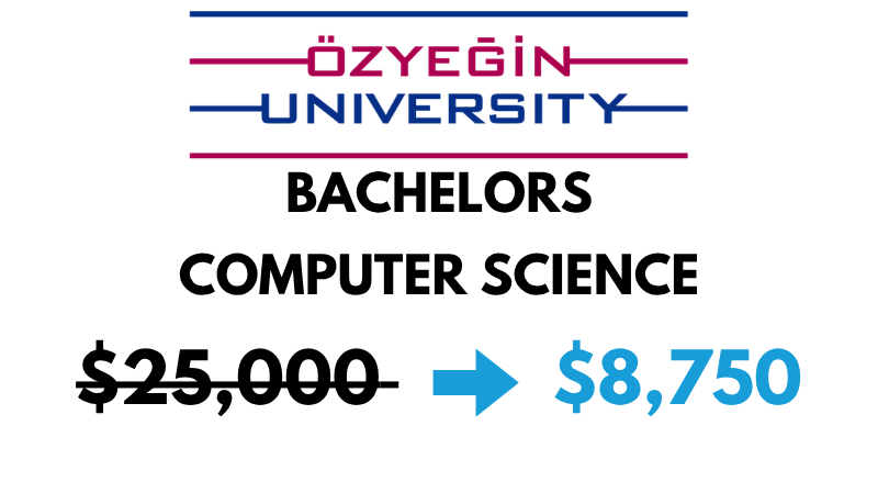 Bachelors of Science (BSc) in Computer Science at Ozyegin University: $8,750/Year (After Scholarship)