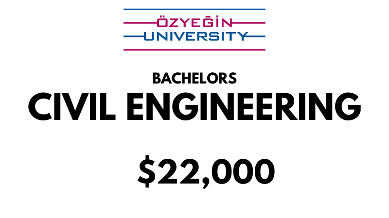 Bachelors of Science (BSc) in Civil Engineering at Ozyegin University: $22,000/year (Scholarship Available)