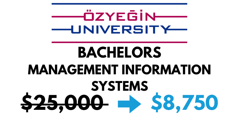 Bachelor of Arts (BA) in Management Information Systems at Ozyegin University: $8,750/Year (After Scholarship)