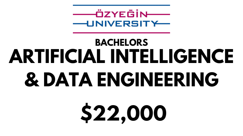 Bachelors of Science (BSc) in Artificial Intelligence & Data Engineering at Ozyegin University: $22,000/year (Scholarship Available)