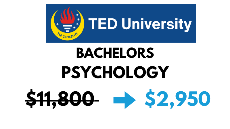 Bachelors of Science (BSc) in Psychology at TED University: $2,950/Year (After Scholarship)