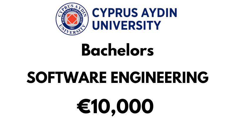 Bachelors of Science (BSc) in Software Engineering at Cyprus Aydin University: €10,000/Year (Scholarship Available)
