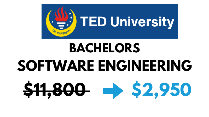 Bachelors of Science (BSc) in Software Engineering at TED University: $2,950/Year (After Scholarship)