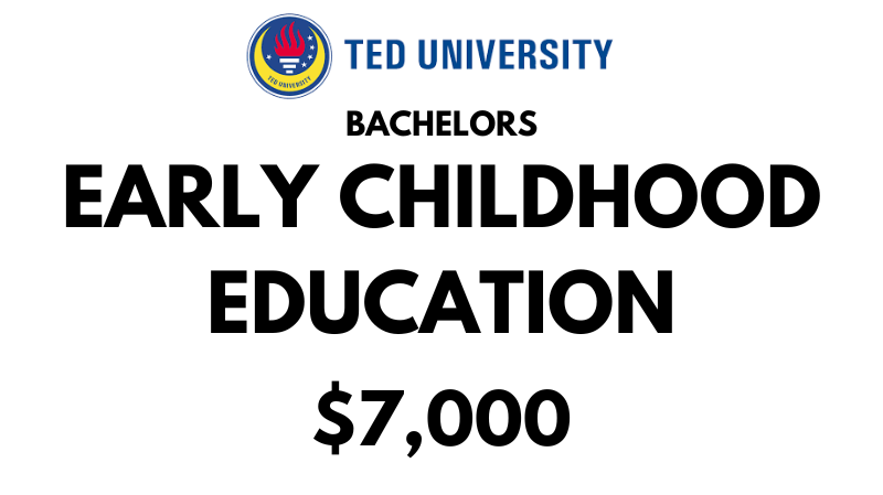 Bachelors of Arts (BA) in Early Childhood Education at TED University: $7000/year (Scholarship Available)