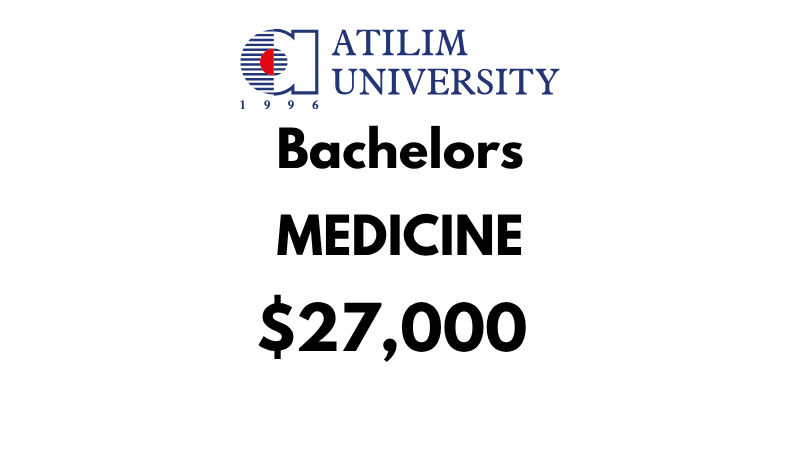 Doctor of Medicine (MD) at Atilim University: Tuition Fee: $27,000/year (After Scholarship)