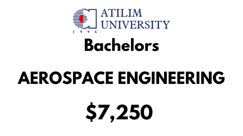 Bachelor of Aerospace Engineering at Atilim University: Tuition Fee: $7,250/year (After Scholarship)