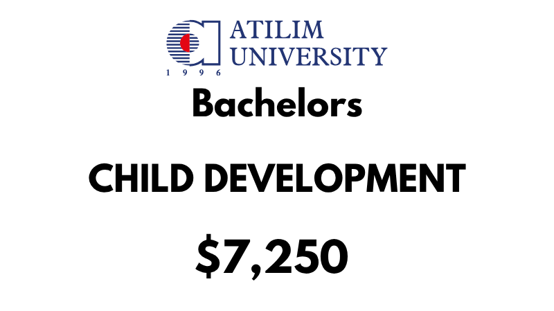 Bachelor of Child Development at Atilim University: Tuition Fee: $7,250/year (After Scholarship)