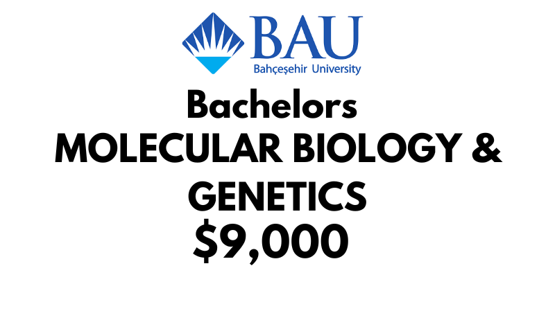 Bachelor of Molecular Biology & Genetics at Bahçeşehir University (BAU): Tuition Fee: $9,000/year (After Scholarship)