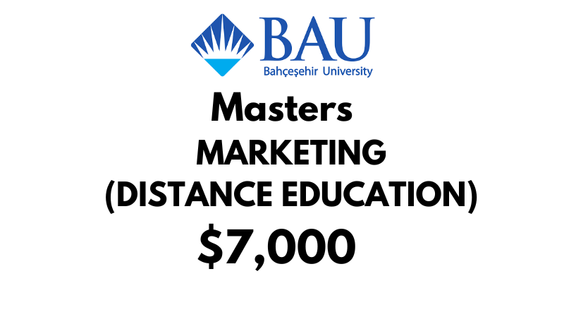 Master of Marketing (Non-Thesis - Distance Education) at Bahcesehir University Tuition Fee: 7,000 Entire Program (After Scholarship)
