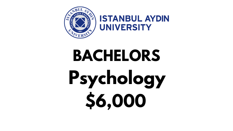 Bachelors of Psychology at Istanbul Aydin University: $6,000/year (Scholarship Available)