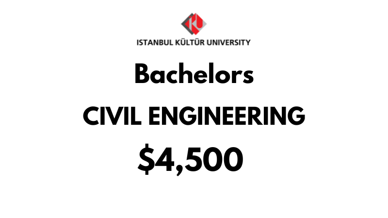 Bachelor of Civil Engineering at Istanbul Kultur University: Tuition Fee: $4,500/year (After Scholarship)