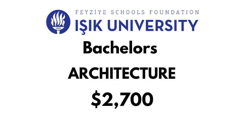 Bachelors in Architecture at ISIK University: Tuition Fee: $2,700/year (After Scholarship)
