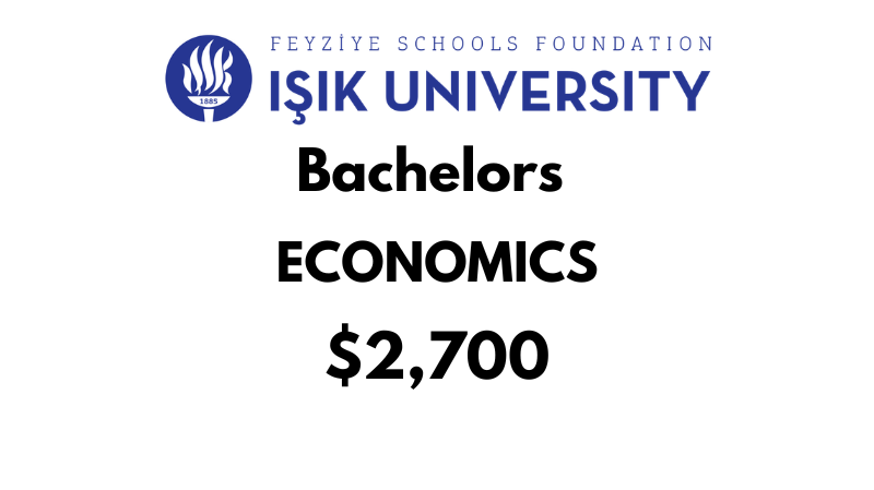 Bachelors of Arts (BA) in Economics at ISIK University: Tuition Fee: $2,700/year (After Scholarship)