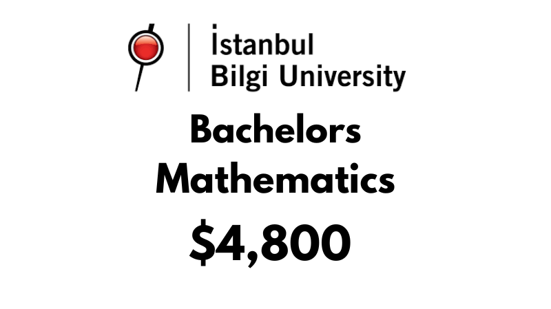Bachelors of Science (BSc) in Mathematics at Istanbul Bilgi University: $4,800/year (After Scholarship)